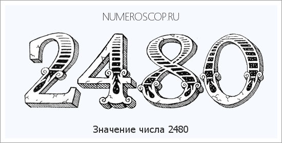Расшифровка значения числа 2480 по цифрам в нумерологии
