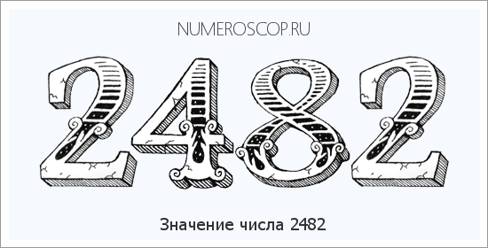 Расшифровка значения числа 2482 по цифрам в нумерологии