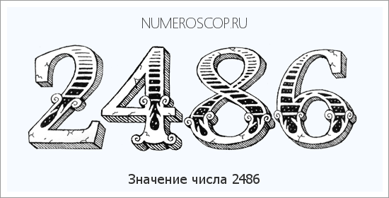 Расшифровка значения числа 2486 по цифрам в нумерологии