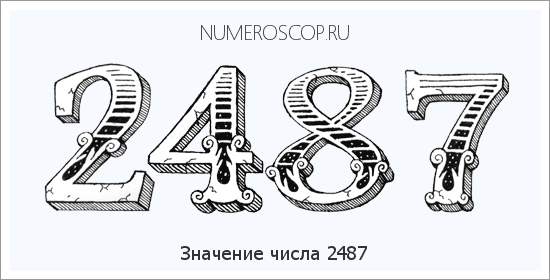 Расшифровка значения числа 2487 по цифрам в нумерологии