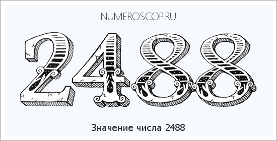 Расшифровка значения числа 2488 по цифрам в нумерологии