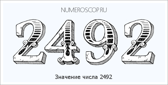 Расшифровка значения числа 2492 по цифрам в нумерологии