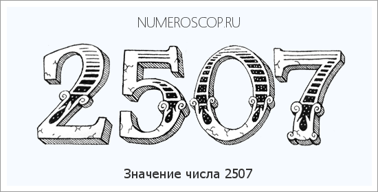 Расшифровка значения числа 2507 по цифрам в нумерологии