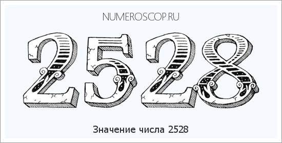 Расшифровка значения числа 2528 по цифрам в нумерологии