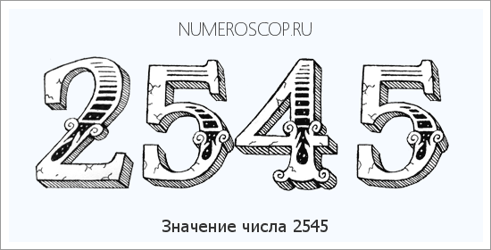 Расшифровка значения числа 2545 по цифрам в нумерологии