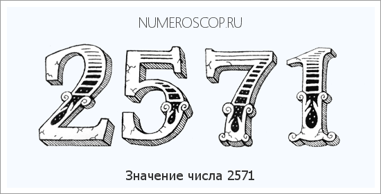 Расшифровка значения числа 2571 по цифрам в нумерологии