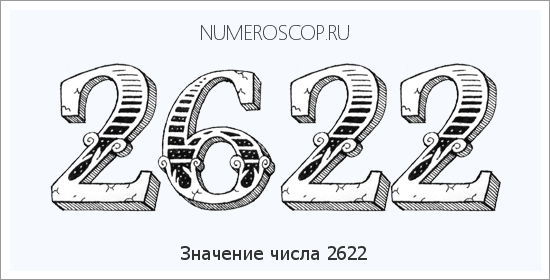 Расшифровка значения числа 2622 по цифрам в нумерологии