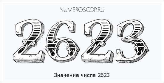 Расшифровка значения числа 2623 по цифрам в нумерологии