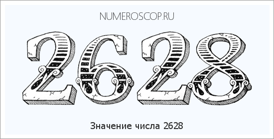 Расшифровка значения числа 2628 по цифрам в нумерологии