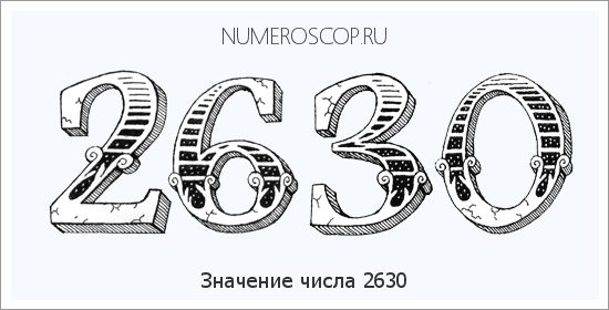 Расшифровка значения числа 2630 по цифрам в нумерологии
