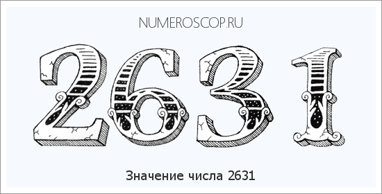 Расшифровка значения числа 2631 по цифрам в нумерологии