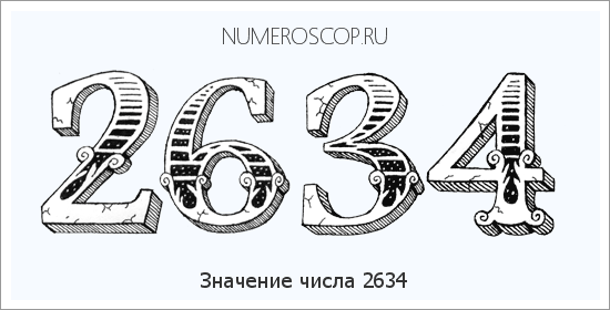 Расшифровка значения числа 2634 по цифрам в нумерологии