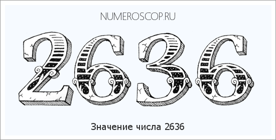Расшифровка значения числа 2636 по цифрам в нумерологии
