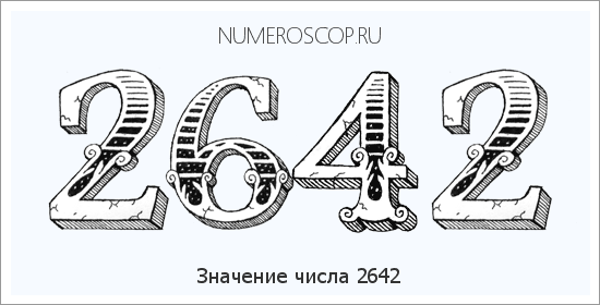 Расшифровка значения числа 2642 по цифрам в нумерологии