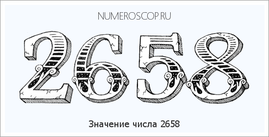 Расшифровка значения числа 2658 по цифрам в нумерологии