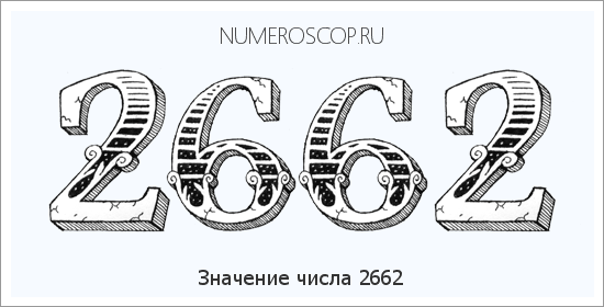 Расшифровка значения числа 2662 по цифрам в нумерологии