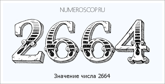 Расшифровка значения числа 2664 по цифрам в нумерологии
