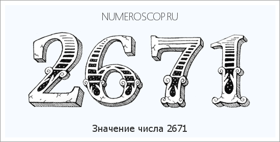 Расшифровка значения числа 2671 по цифрам в нумерологии