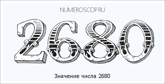 Расшифровка значения числа 2680 по цифрам в нумерологии