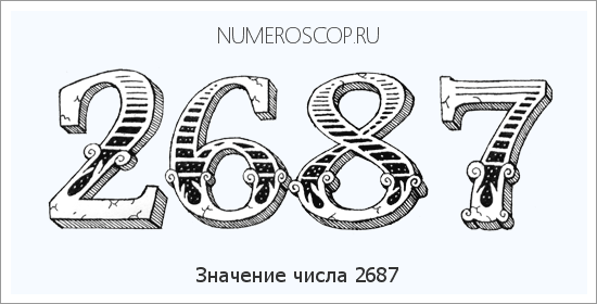 Расшифровка значения числа 2687 по цифрам в нумерологии