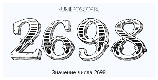 Расшифровка значения числа 2698 по цифрам в нумерологии