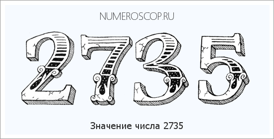 Расшифровка значения числа 2735 по цифрам в нумерологии