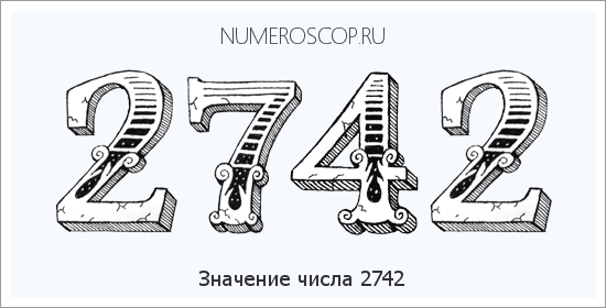 Расшифровка значения числа 2742 по цифрам в нумерологии