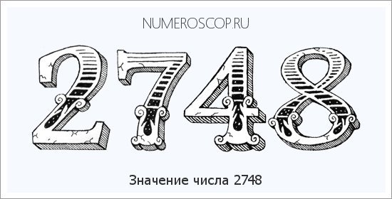 Расшифровка значения числа 2748 по цифрам в нумерологии