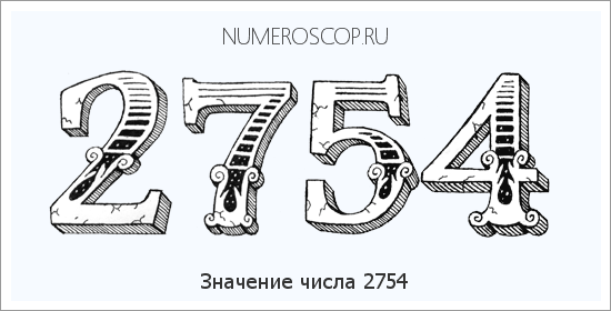 Расшифровка значения числа 2754 по цифрам в нумерологии