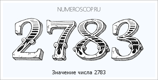 Расшифровка значения числа 2783 по цифрам в нумерологии