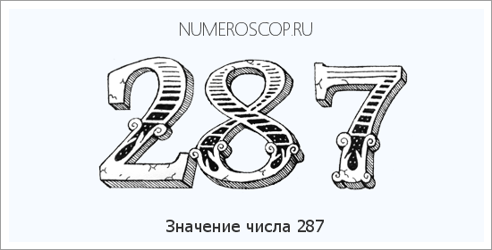Расшифровка значения числа 287 по цифрам в нумерологии