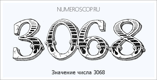 Расшифровка значения числа 3068 по цифрам в нумерологии