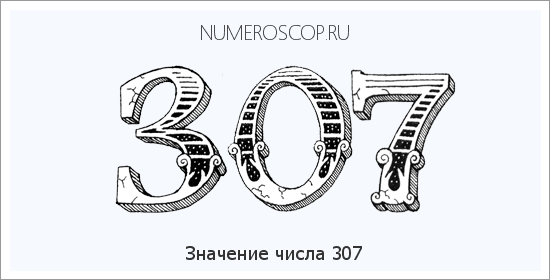 Расшифровка значения числа 307 по цифрам в нумерологии