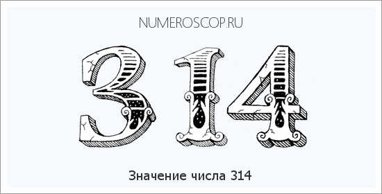 Расшифровка значения числа 314 по цифрам в нумерологии