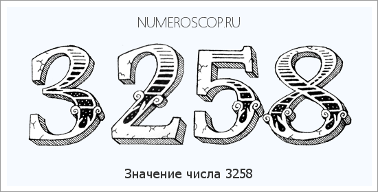Расшифровка значения числа 3258 по цифрам в нумерологии