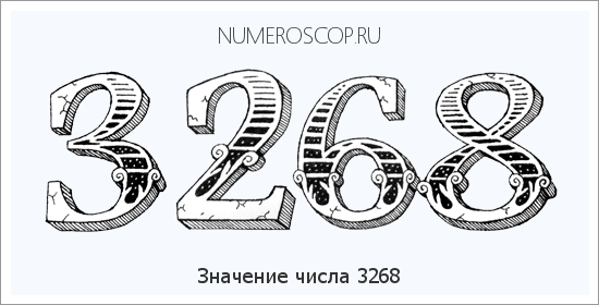 Расшифровка значения числа 3268 по цифрам в нумерологии