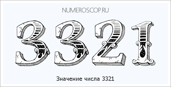 Расшифровка значения числа 3321 по цифрам в нумерологии