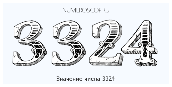 Расшифровка значения числа 3324 по цифрам в нумерологии