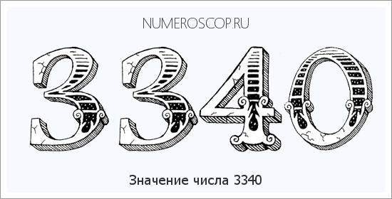 Расшифровка значения числа 3340 по цифрам в нумерологии