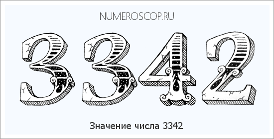 Расшифровка значения числа 3342 по цифрам в нумерологии