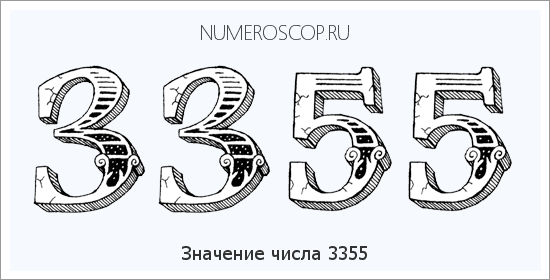 Расшифровка значения числа 3355 по цифрам в нумерологии