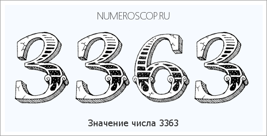 Расшифровка значения числа 3363 по цифрам в нумерологии
