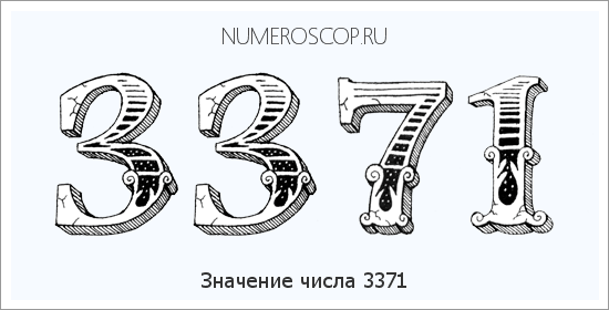 Расшифровка значения числа 3371 по цифрам в нумерологии