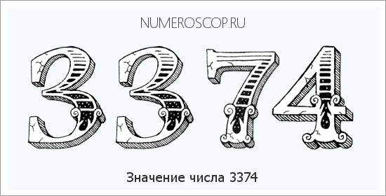 Расшифровка значения числа 3374 по цифрам в нумерологии