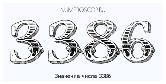 Расшифровка значения числа 3386 по цифрам в нумерологии