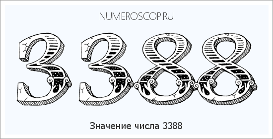 Расшифровка значения числа 3388 по цифрам в нумерологии