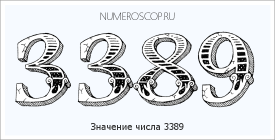 Расшифровка значения числа 3389 по цифрам в нумерологии