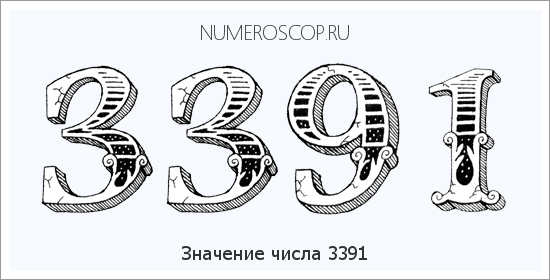 Расшифровка значения числа 3391 по цифрам в нумерологии