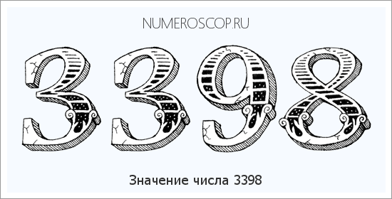 Расшифровка значения числа 3398 по цифрам в нумерологии