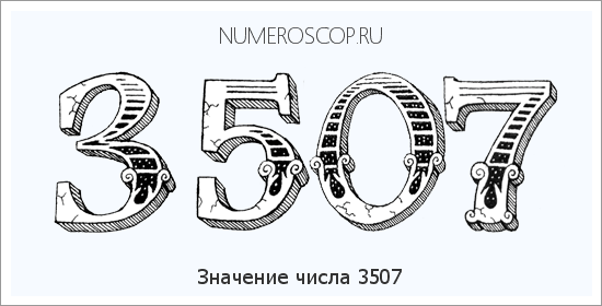 Расшифровка значения числа 3507 по цифрам в нумерологии